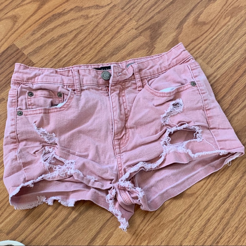 Aeropostale ripped high waisted shorts